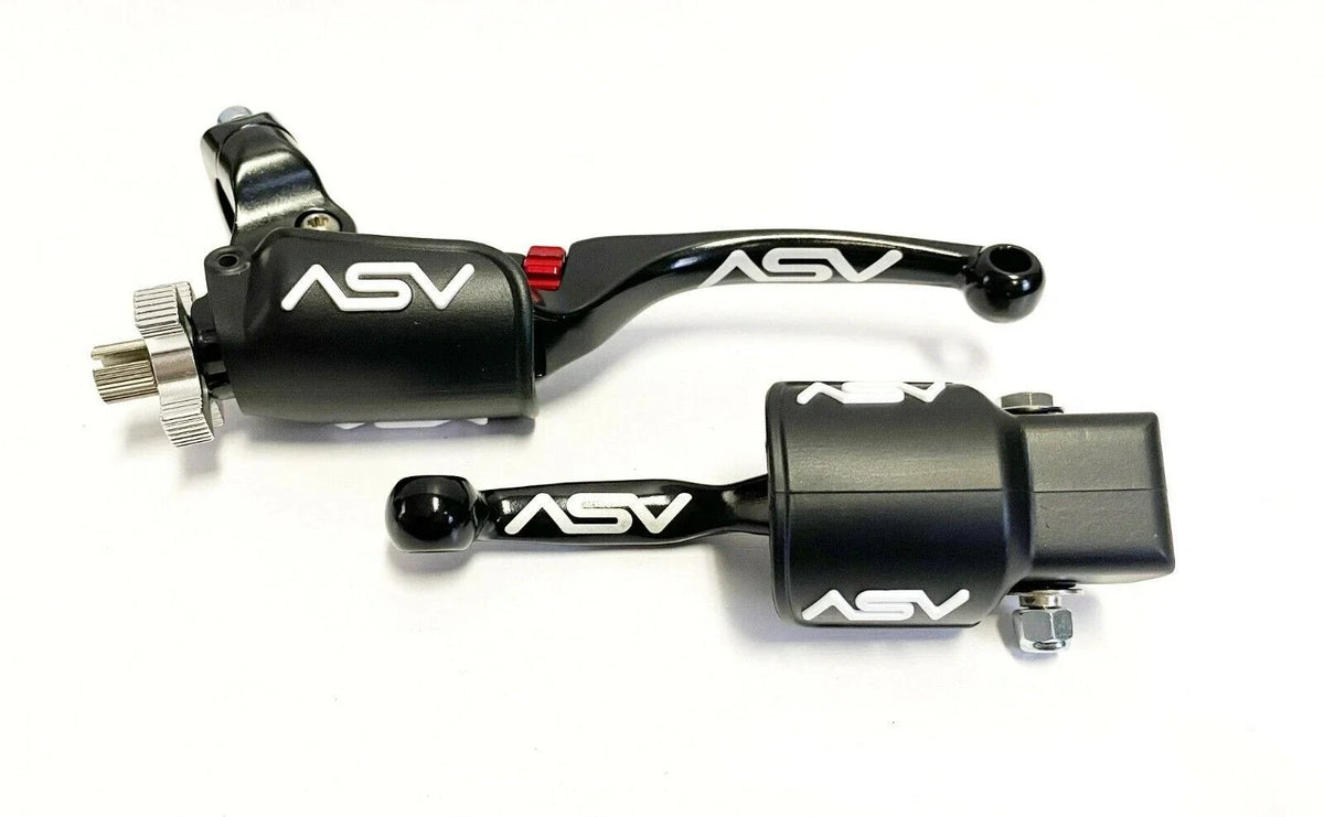 Pair of ASV F4 Front Brake Clutch Perch Levers for RM 125 250 (2000–2023)