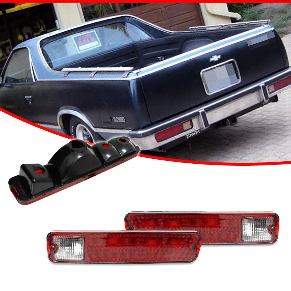 Set of 2 Rear Tail Lights for Chevy El Camino Malibu/GMC Caballero (1979–1987)
