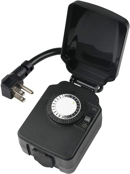 24 Hour Mechanical Outdoor Light Timer for (2010–2023)