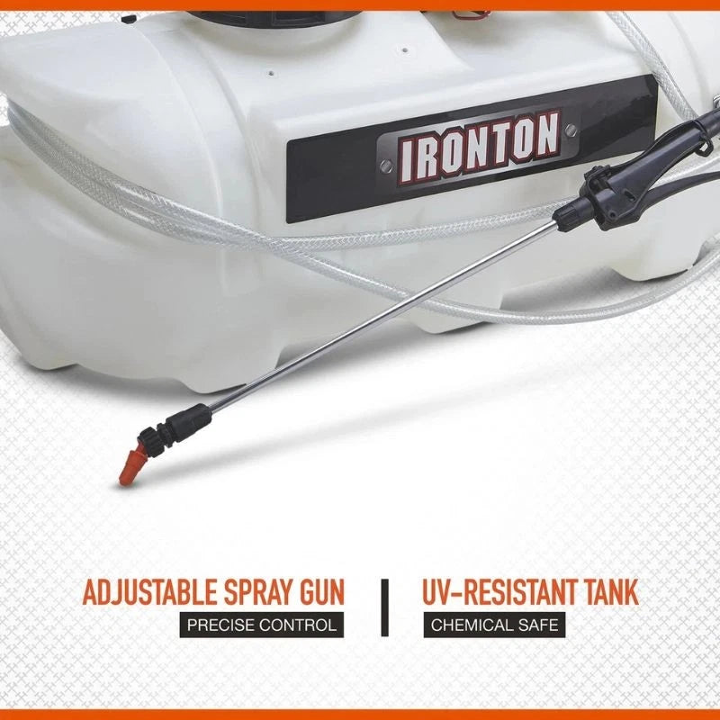 16-Gallon Ironton Spot Sprayer 2.1 GPM 12V for ATV UTV Lawn Mower Tractor