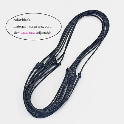 100PCS 18" Leather Cord Chain for Jewelry Making with Clasps
