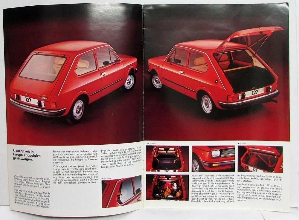 Sales Brochure for Fiat 127 (1978) - Dutch Text