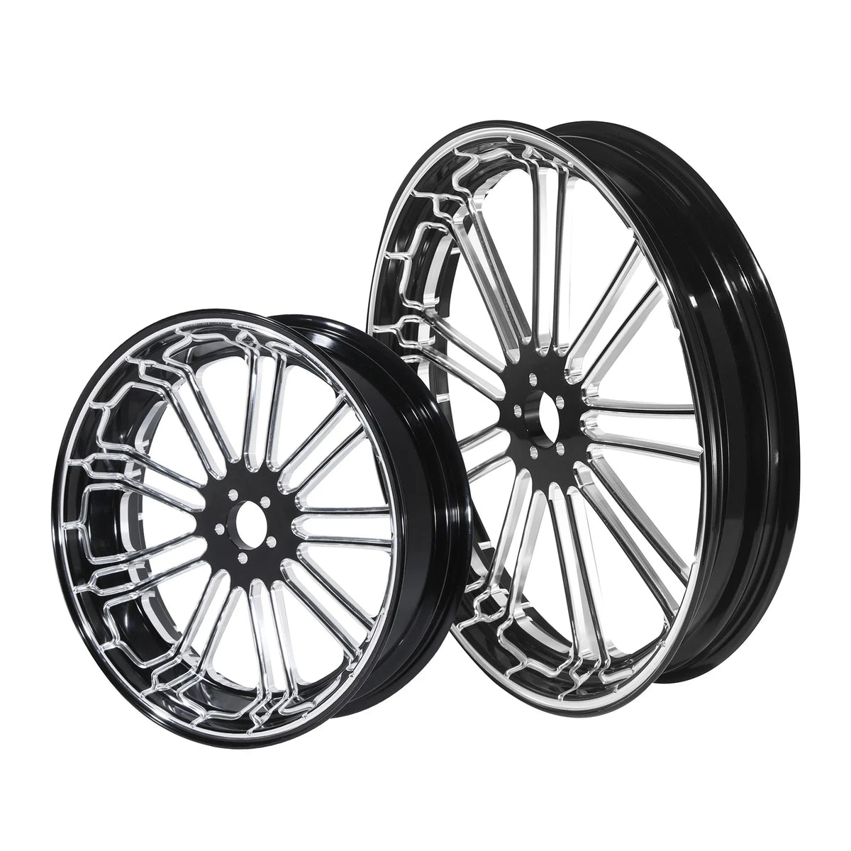 21" Front Wheel & 18" Rear Wheel Rim Hub & Pulley for Harley Touring (2009–2023)