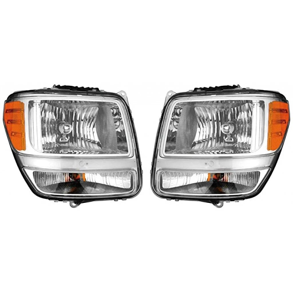 Headlight Assembly Pair for Dodge Nitro (2007–2011) PLX-M1-333-1121L-AC, CH2502177, CH2503177