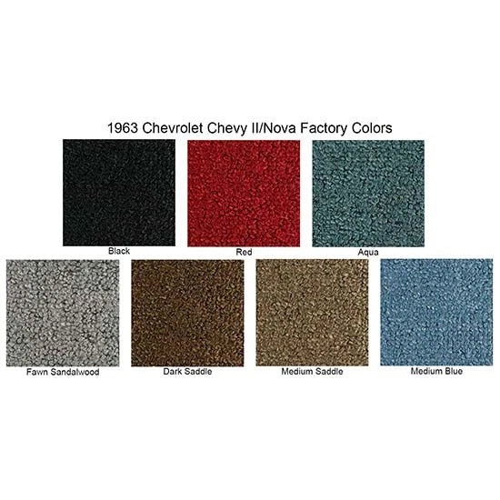 Loop Carpet Kit for Chevy II/Nova 2 Door (1962–1967) 3903-62-20