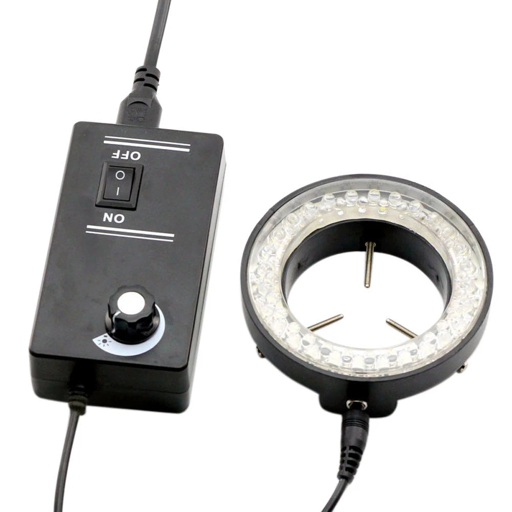 60-LED Ring Illuminator Lamp for Stereo Zoom Microscope