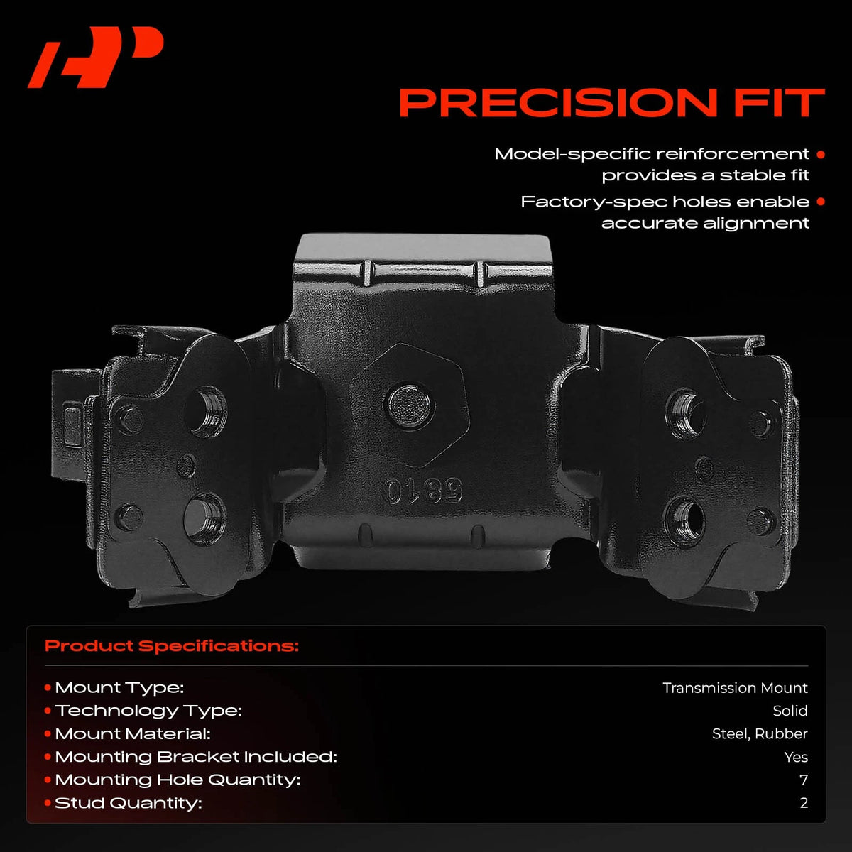 Rear Transmission Mount for Ford F-150 (2015–2023) FL3Z6068B, A5810