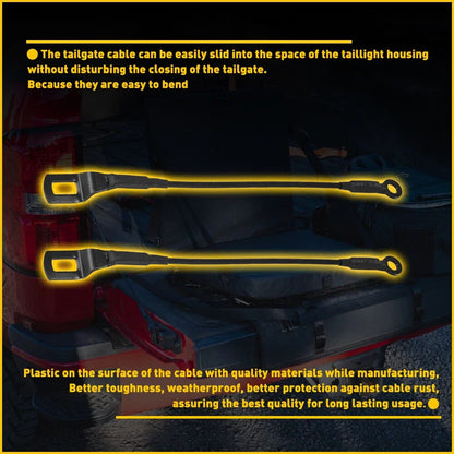 Pair of Rear Tailgate Cables Straps for Toyota Tacoma (1995–2004) EPY