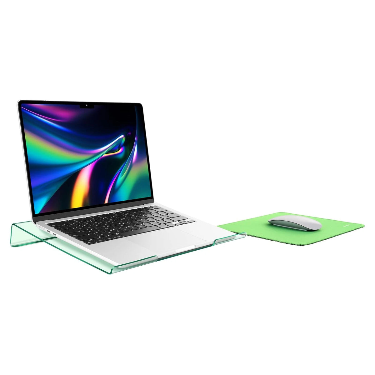 Acrylic Laptop Stand for Desk - Ergonomic Green