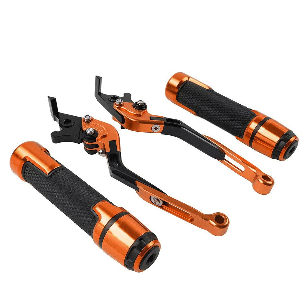 CNC Orange Extendable Brake Clutch Lever Set for Honda VFR1200 (2010-2016)