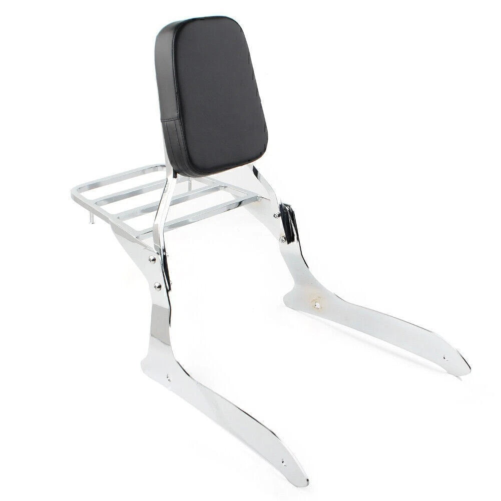 Backrest Sissy Pad & Luggage Rack for Yamaha XVS1300A Midnight V Star (2007–2015)
