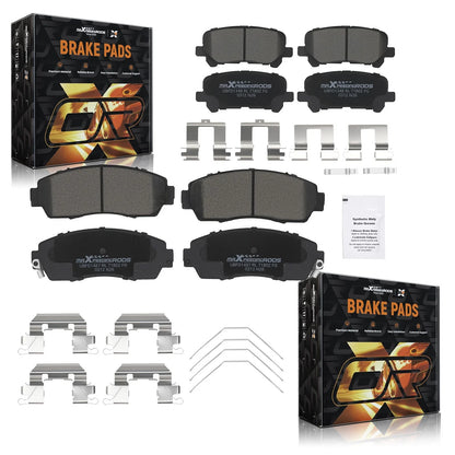 Front & Rear Ceramic Brake Pads Kit for Honda Odyssey (2011–2017) D1281