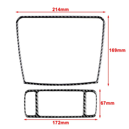 Carbon Fiber Central Control Radio Panel Cover for Dodge Journey (2011–2018)