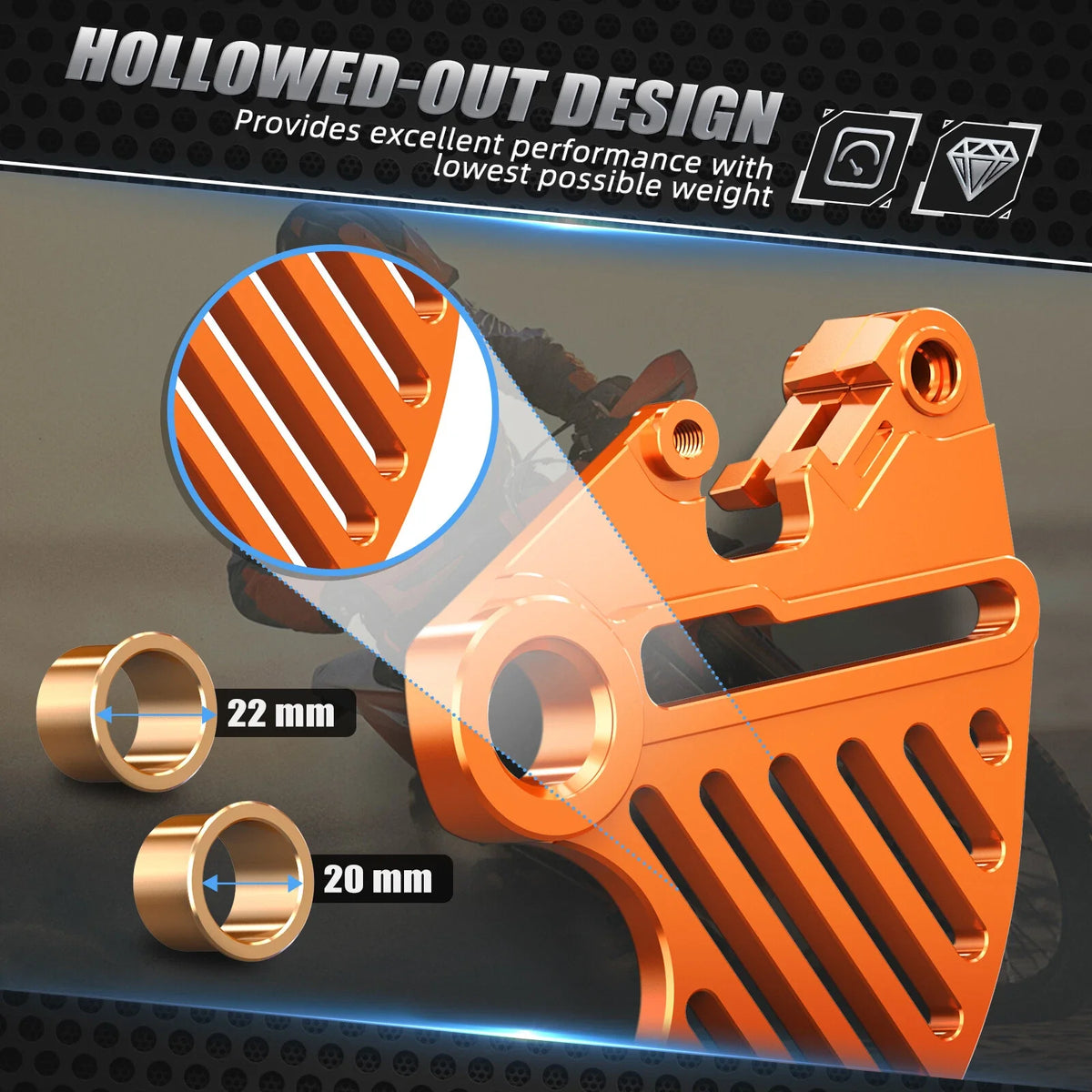 Rear Brake Disc Guard for KTM 200 250 300 350 450 500 EXC F SD (2004–2025)