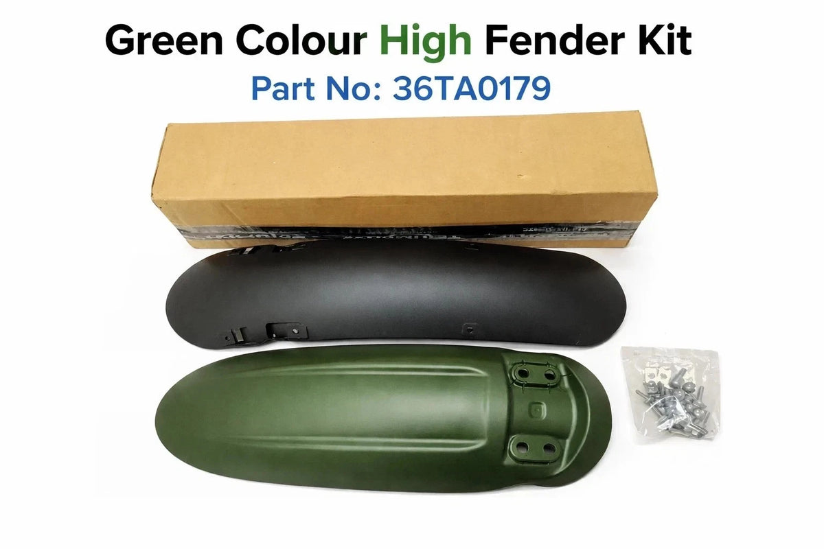 Green High Fender Kit & Flyscreen for Triumph Scrambler 400x (36TA0179, 36TA0184, 36TA0148)