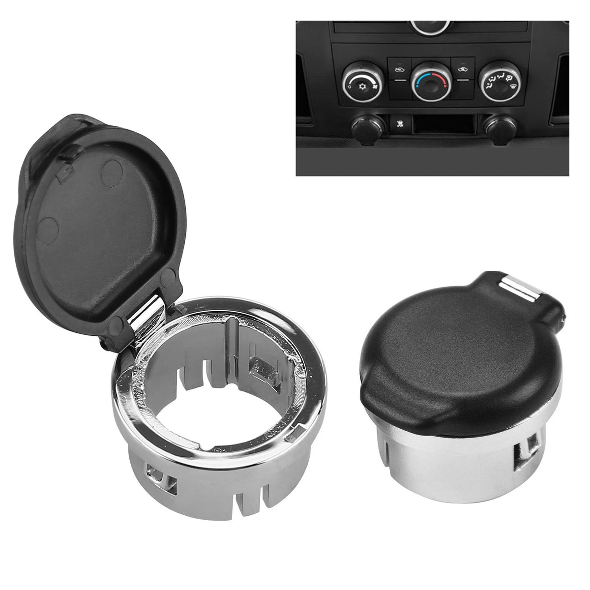 2X Cigarette Lighter Power Outlet Socket Cap Plug Cover for - 02ITM4507ABK