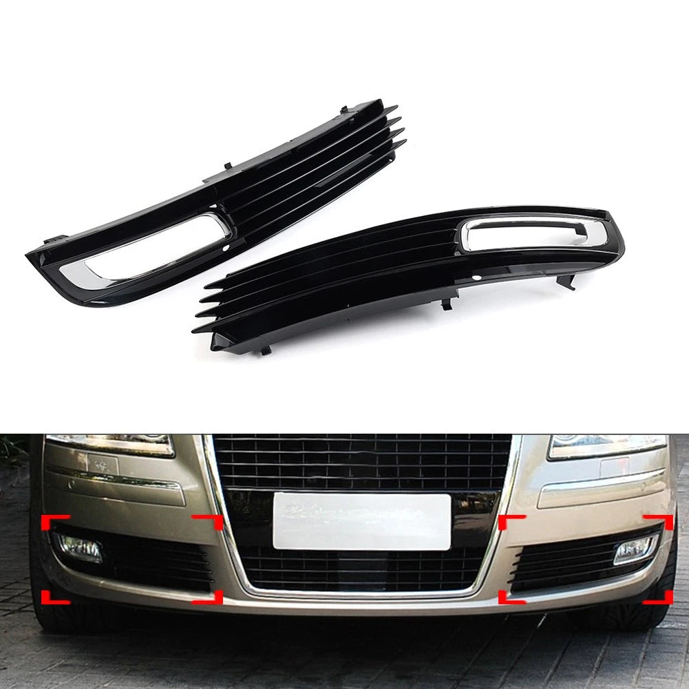 Front Bumper Fog Light Bezel for Audi A8 D3 S8 (2003–2010)