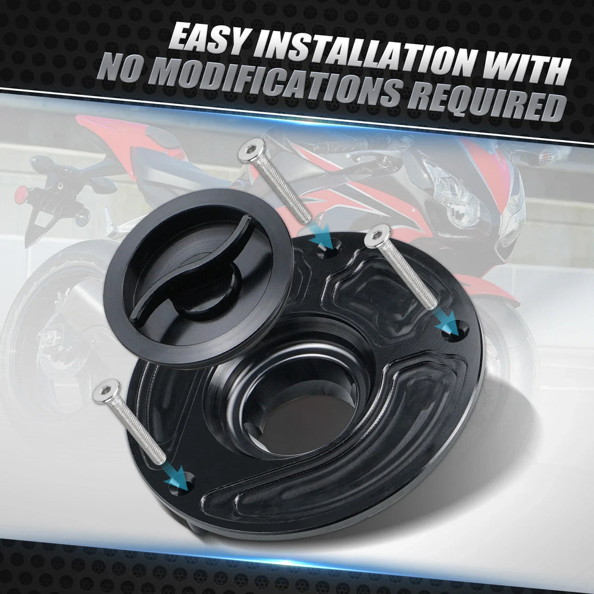 CNC Fuel Gas Tank Cap Cover for Honda RC51, CBR500F/X, CBR600 F4i/F4/F3/F2