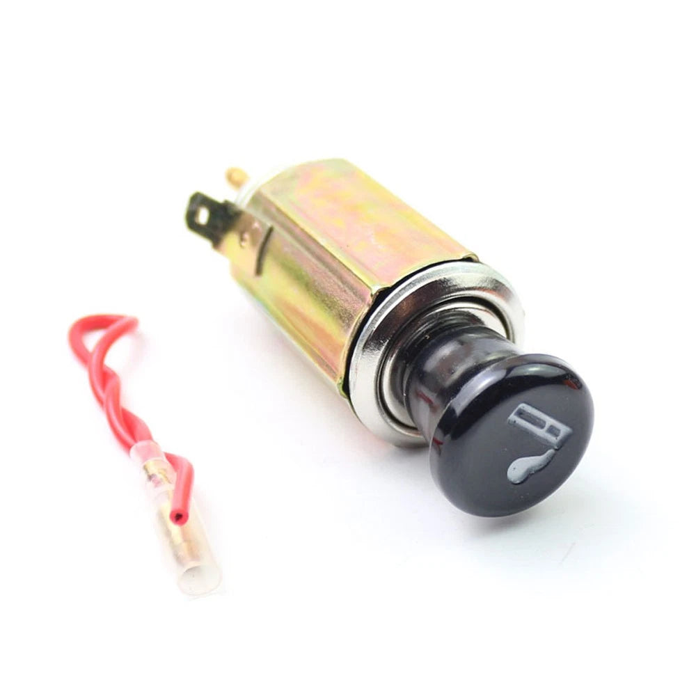 Set of 4 DC 12V Car Cigarette Lighter Replacement Plug & Socket Assembly