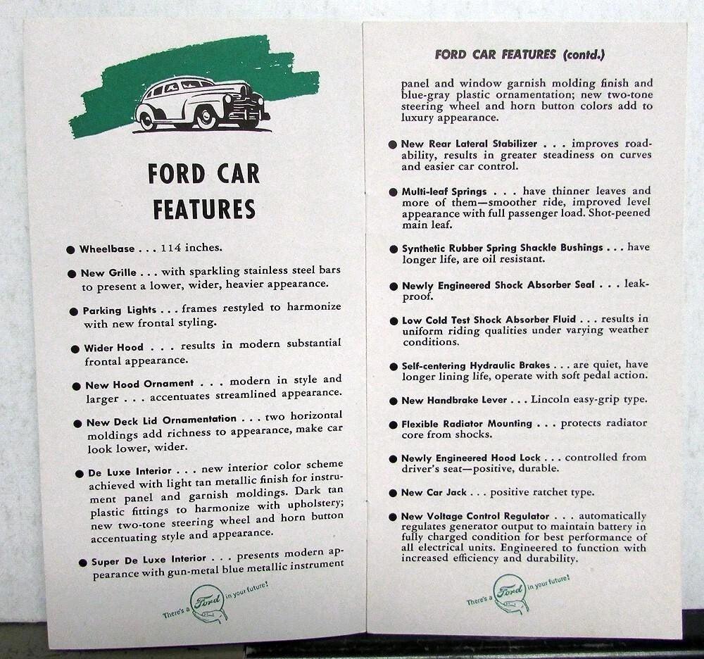Sales Brochure for 1946 Ford Cars & Trucks (1946)