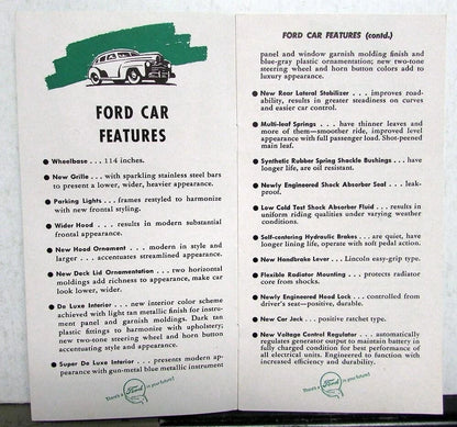 Sales Brochure for 1946 Ford Cars & Trucks (1946)