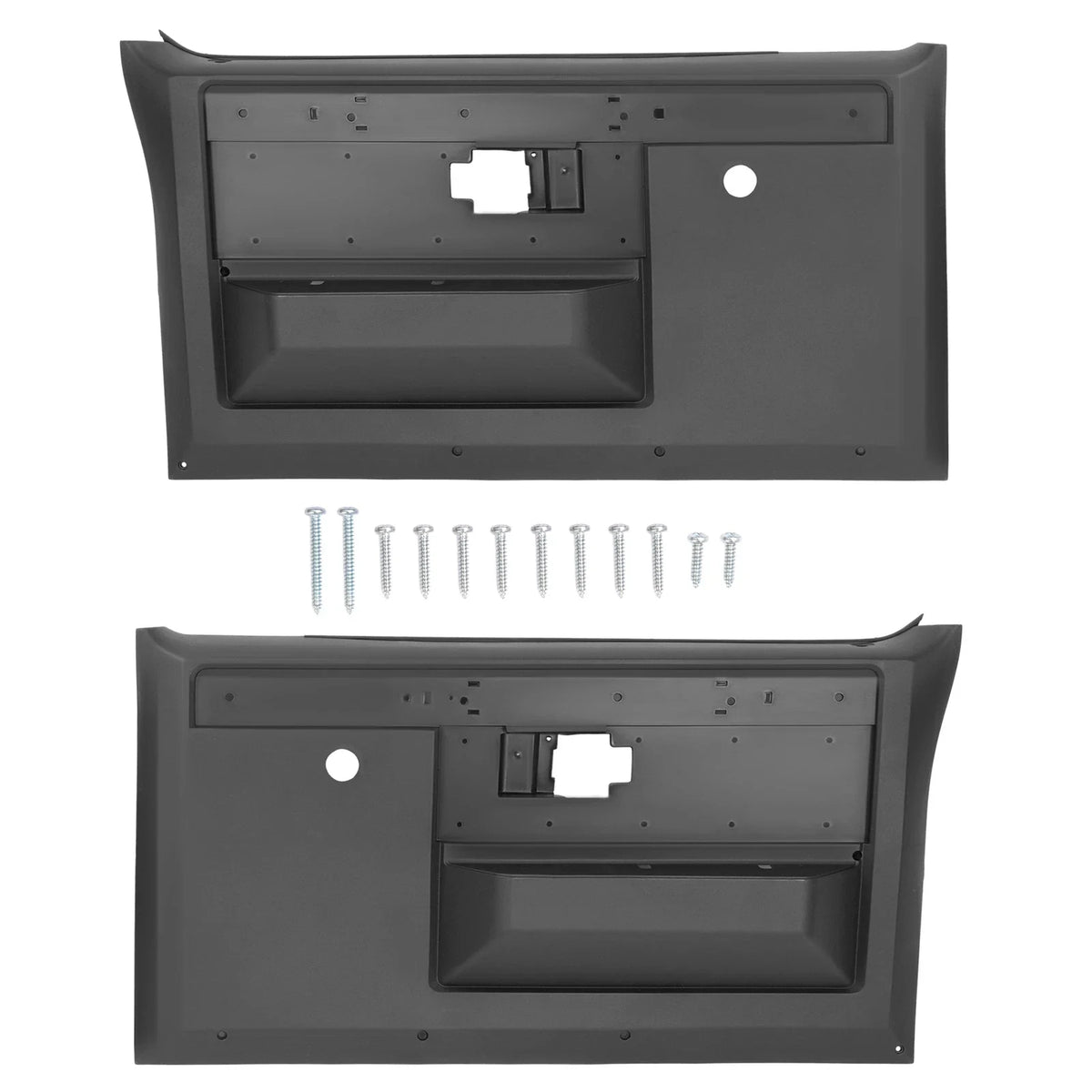 Pair of Inner Door Panels for Chevy Pickup Truck (1981–1987) PP LH+RH Black