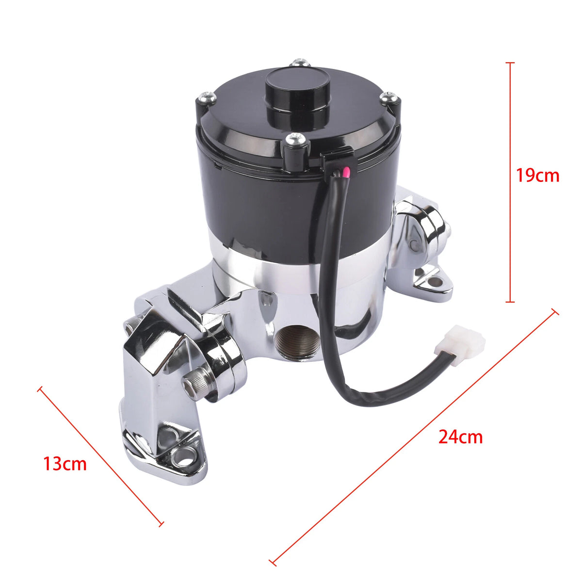 Chrome High Flow Electric Water Pump for SBC Small Block Chevy (283–400) 8010C