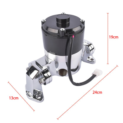 Chrome High Flow Electric Water Pump for SBC Small Block Chevy (283–400) 8010C