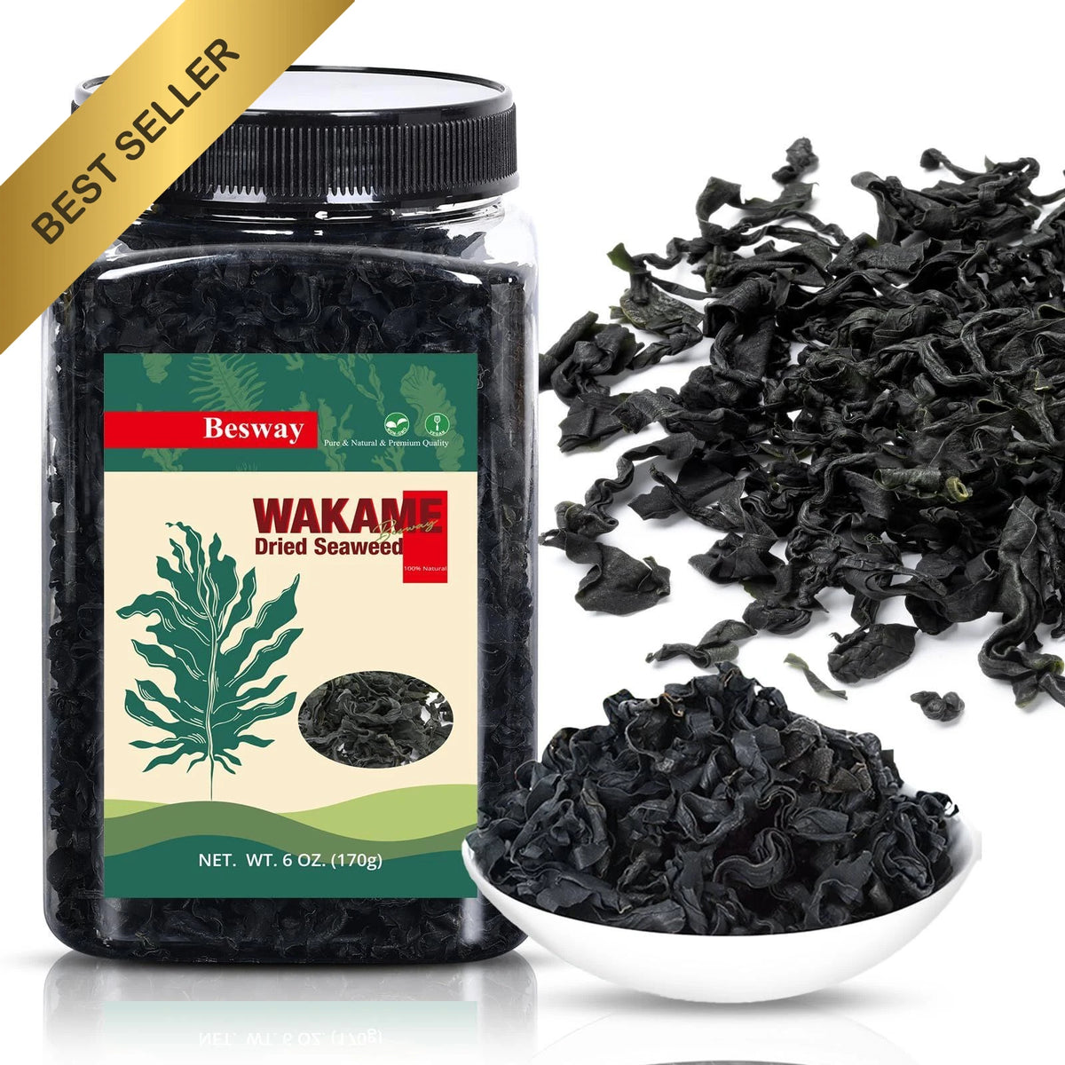 6 oz Dried Seaweed for Salad & Soup - Non-GMO, Gluten-Free