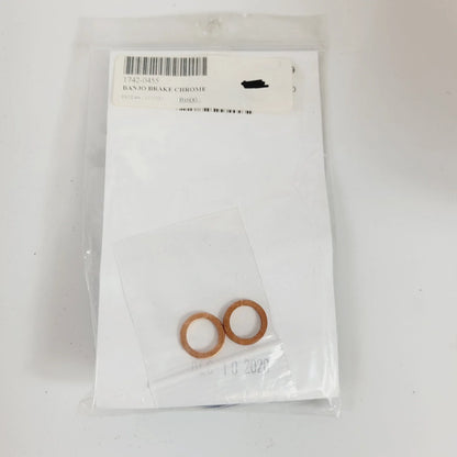 Upper Brake Line Adapters for Magnum Trike (1742-0455, 37019) Chrome