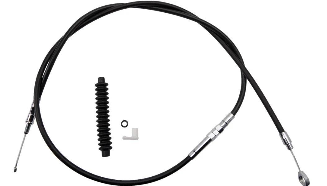 Clutch Cable for Harley Touring (2008–2013) +4" Extended, Black Vinyl
