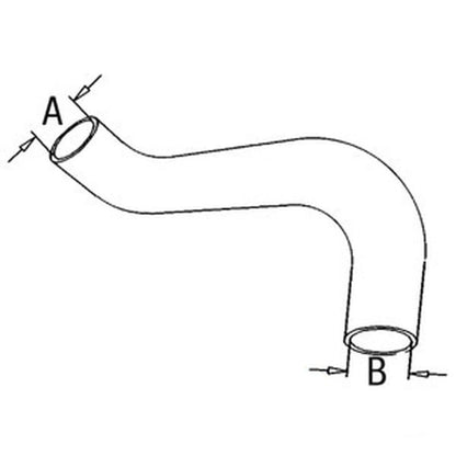 Lower Radiator Hose for Case/International Harvester 585 595 685 695