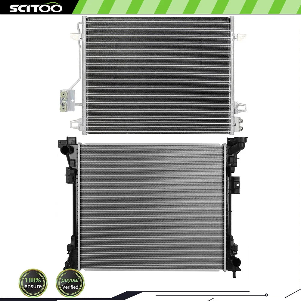 Radiator & Condenser for Chrysler Town & Country, Dodge Grand Caravan (2008–2019)