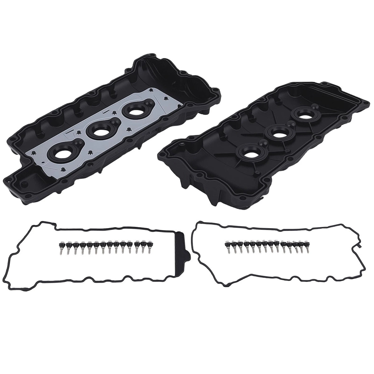 Valve Cover Set LH RH for Cadillac CTS SRX 3.6L V6 (2004–2009) FCJUT2, 12591201
