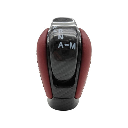 Red Leather Carbon Fiber Shift Knob for Nissan GTR R35 (2009–2021) 34910-80B0A