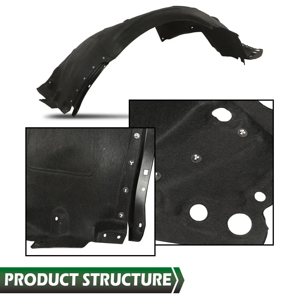 Set of 2 Front Fender Liner Splash Shields for Honda Accord (2018–2021)