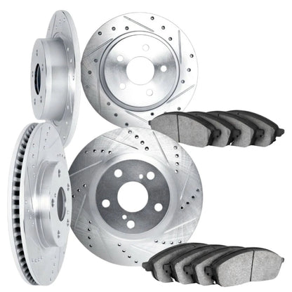 Rotor Set Front and Rear for Volkswagen Golf/Jetta (1999) ALX-PAU-DF-7614-74000-CLA1