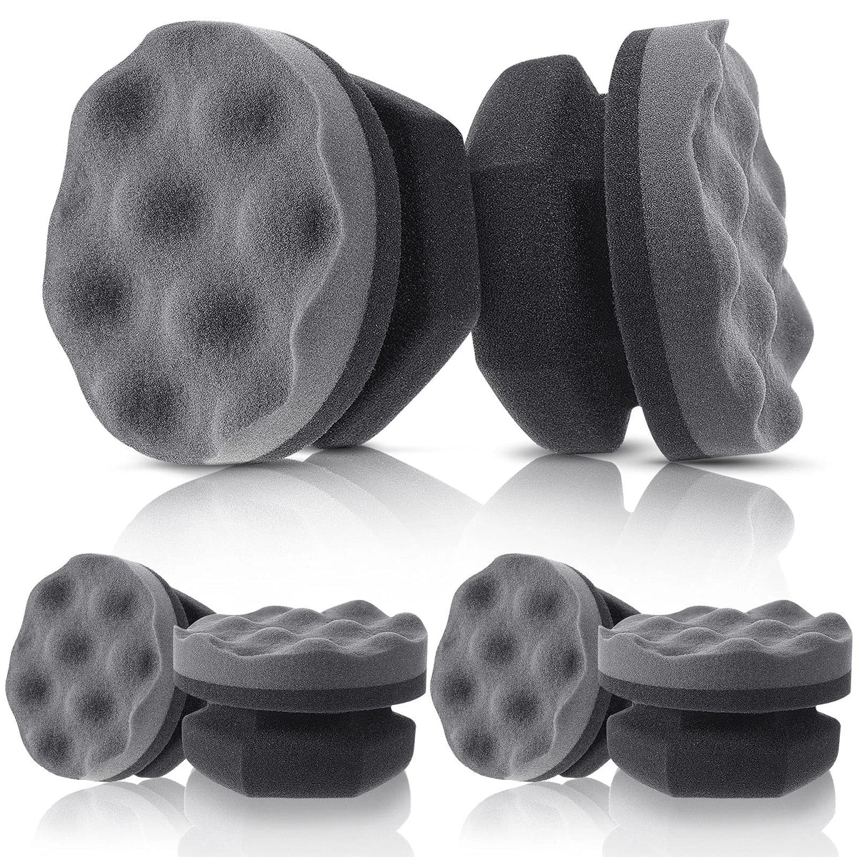 Set of 6 Tire Hex Grip Dressing Applicators for Universal Use (4.33 Inch)
