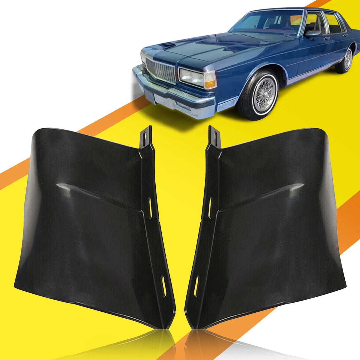Pair of Rear Bumper Fillers for Chevrolet Caprice Impala (1986–1990)