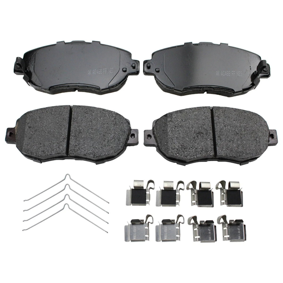 Set of 4 Akebono ProACT Front Ceramic Brake Pads for Toyota Supra (1993–2002)