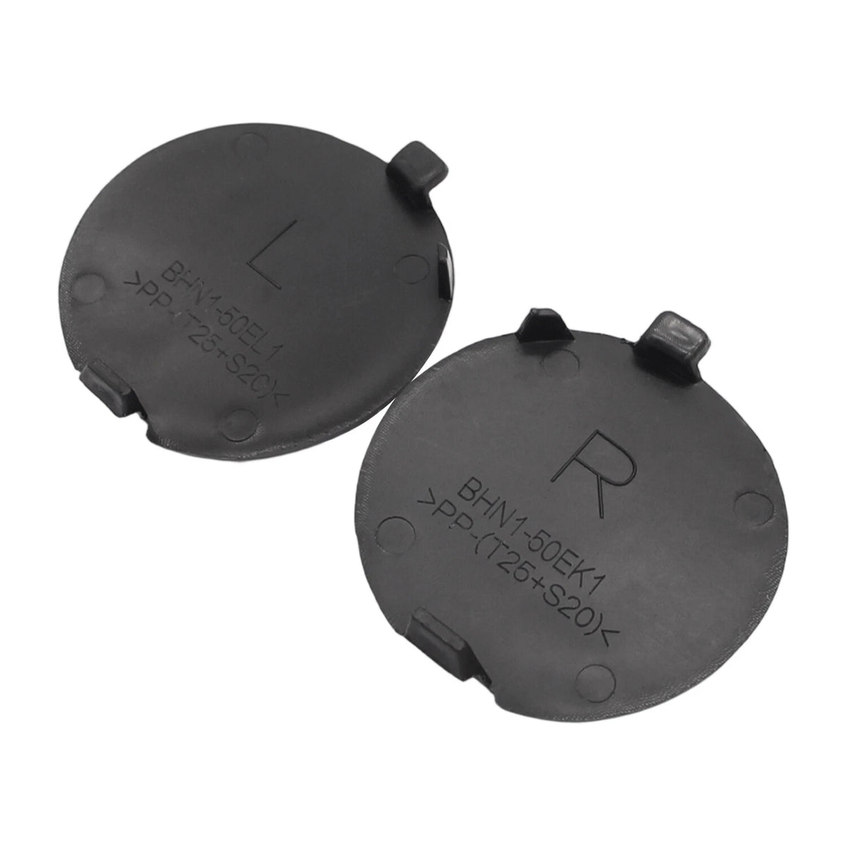 Set of 2 Tow Hook Covers for Mazda 3 (BHN1-50-EL1-BB, BHN1-50-EK1-BB)