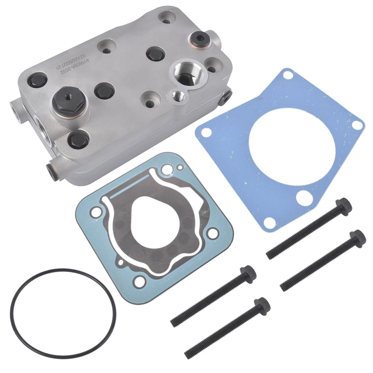 Air Brake Compressor Cylinder Head + Valves Gasket for Mercedes 4123529222