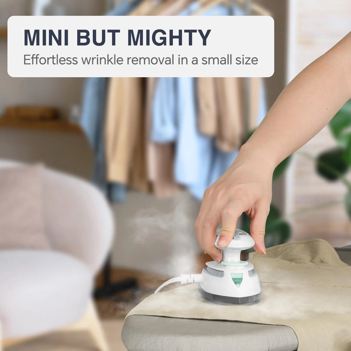 Mini Travel Steam Iron for Clothes (Dual Voltage)