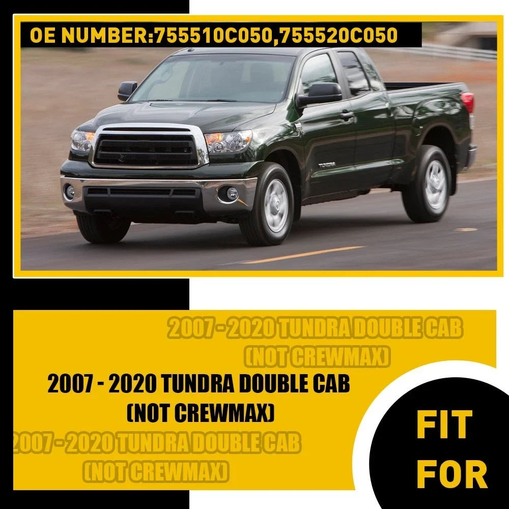 Set of 2 Roof Drip Molding for Toyota Tundra Double Cab (2007–2020) 755520C050