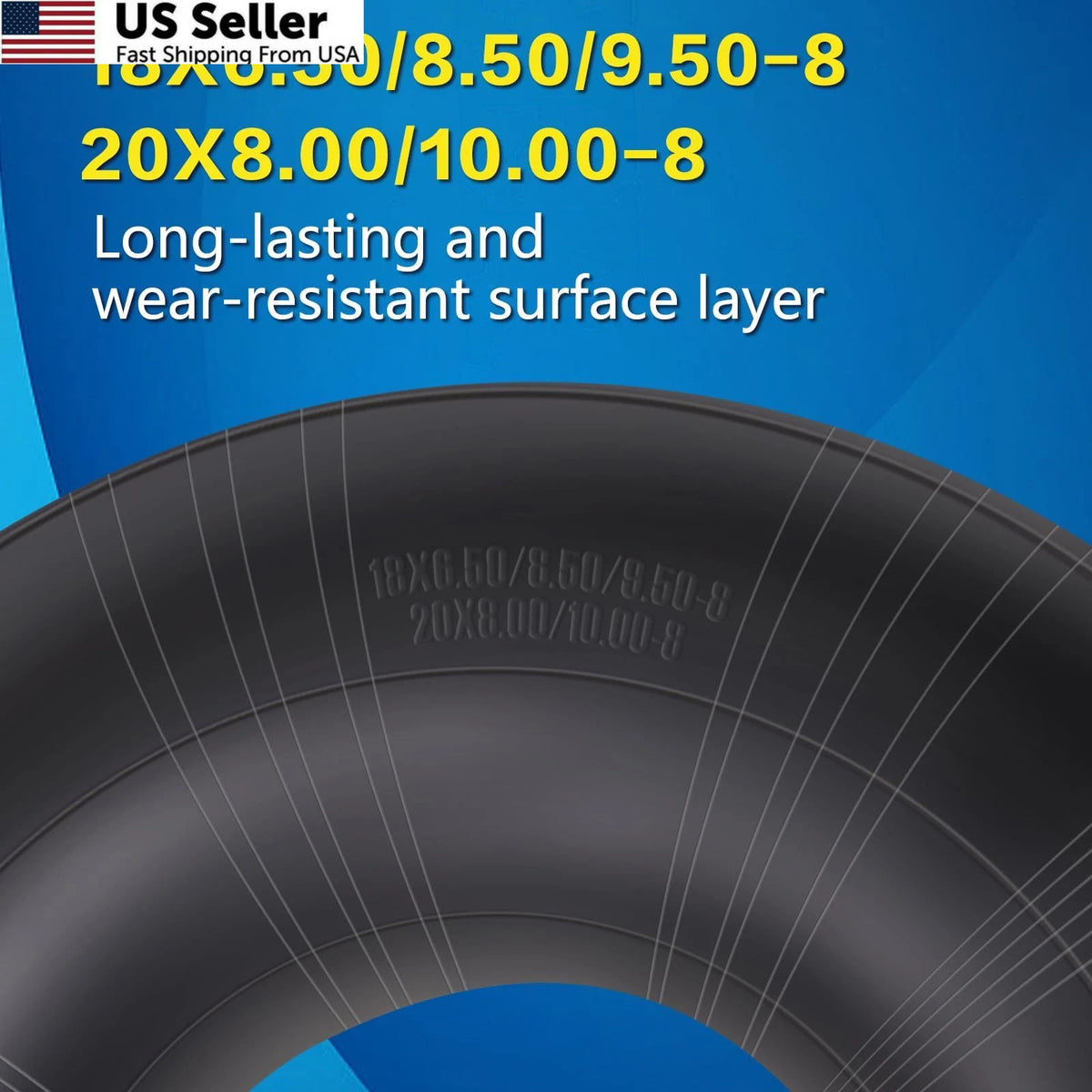 Set of 2 Lawn Mower Tire Tubes 20x8.00-8 20x10.00-8