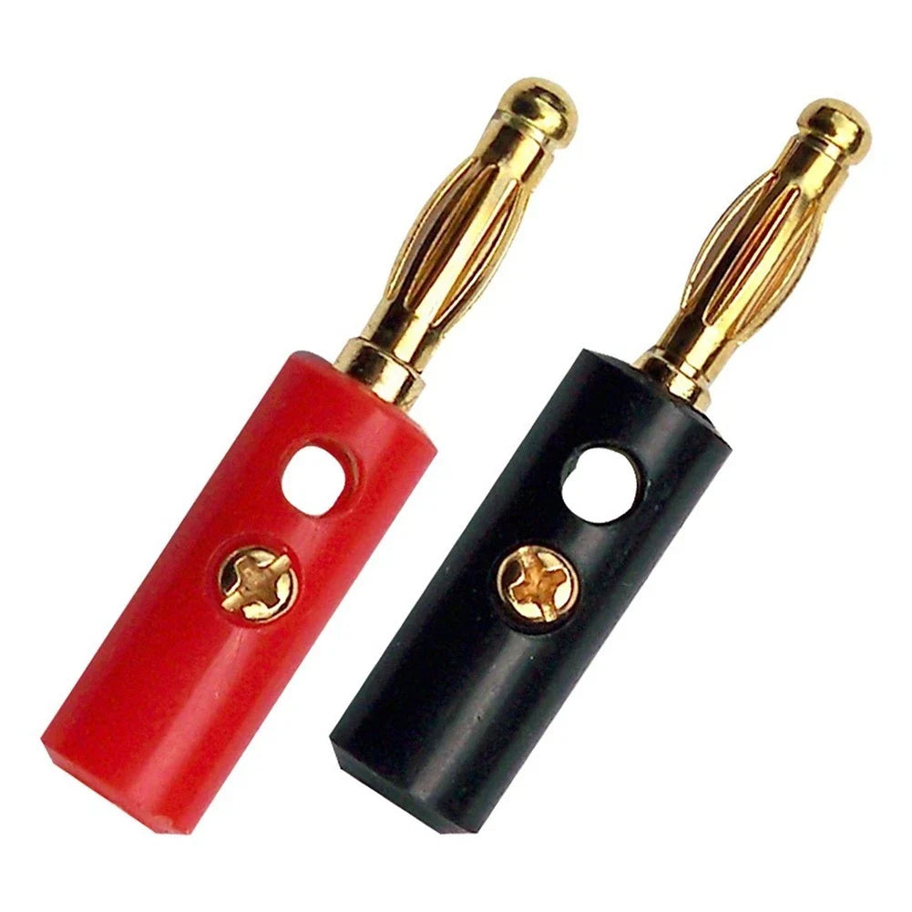 #4mm Banana Plug Male Connector for Audio Speaker Wire Cables