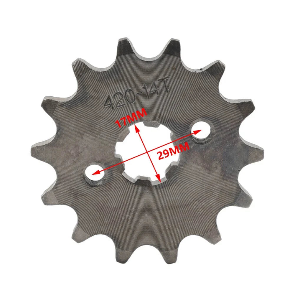 14T Front Sprocket for 50 70 90 125 140cc ATV Pit Dirt Bike (420 Chain)