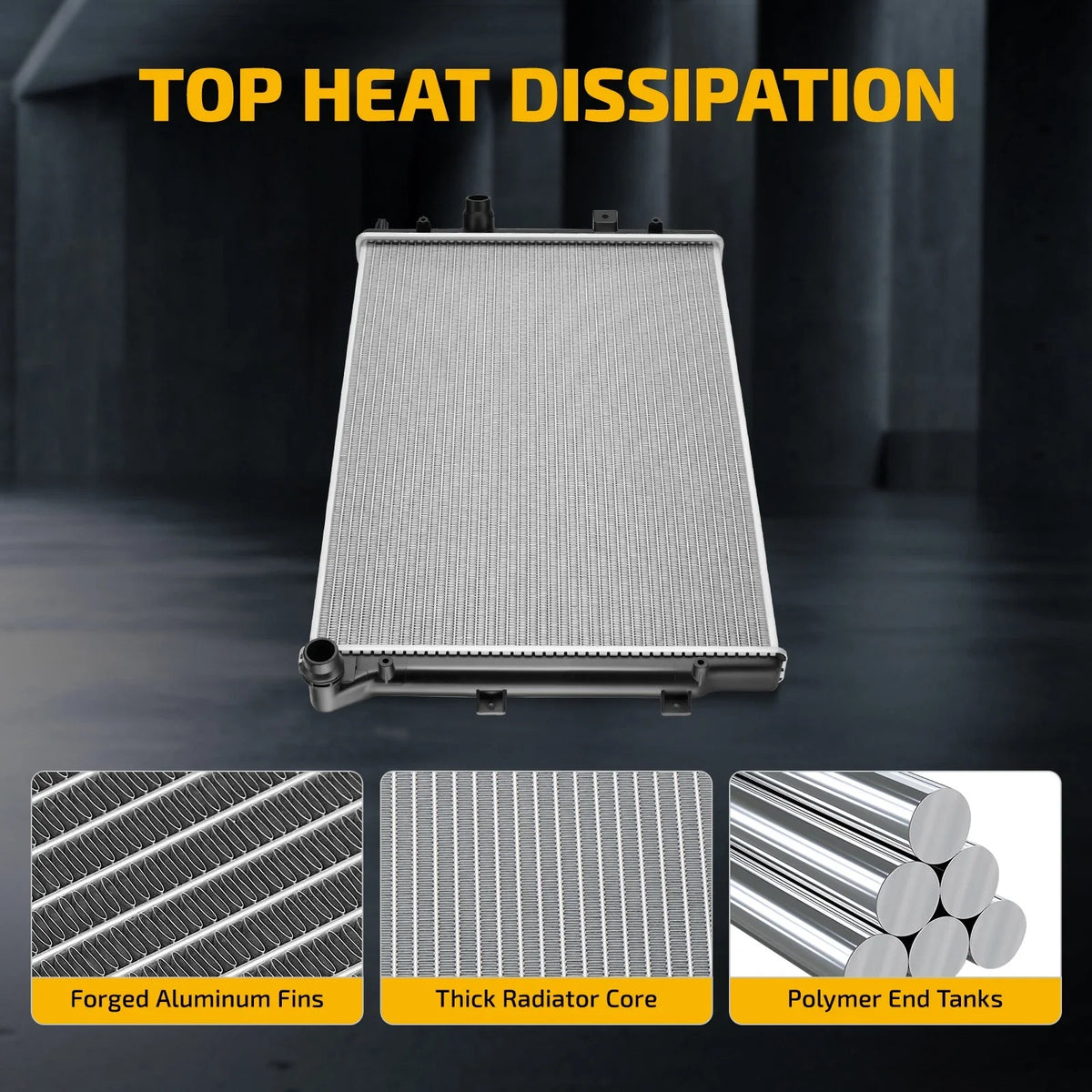 Aluminum Radiator for Volkswagen Tiguan (2009–2018) 1.4L 2.0L