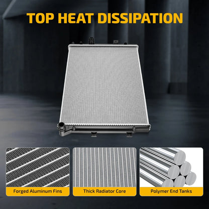 Aluminum Radiator for Volkswagen Tiguan (2009–2018) 1.4L 2.0L