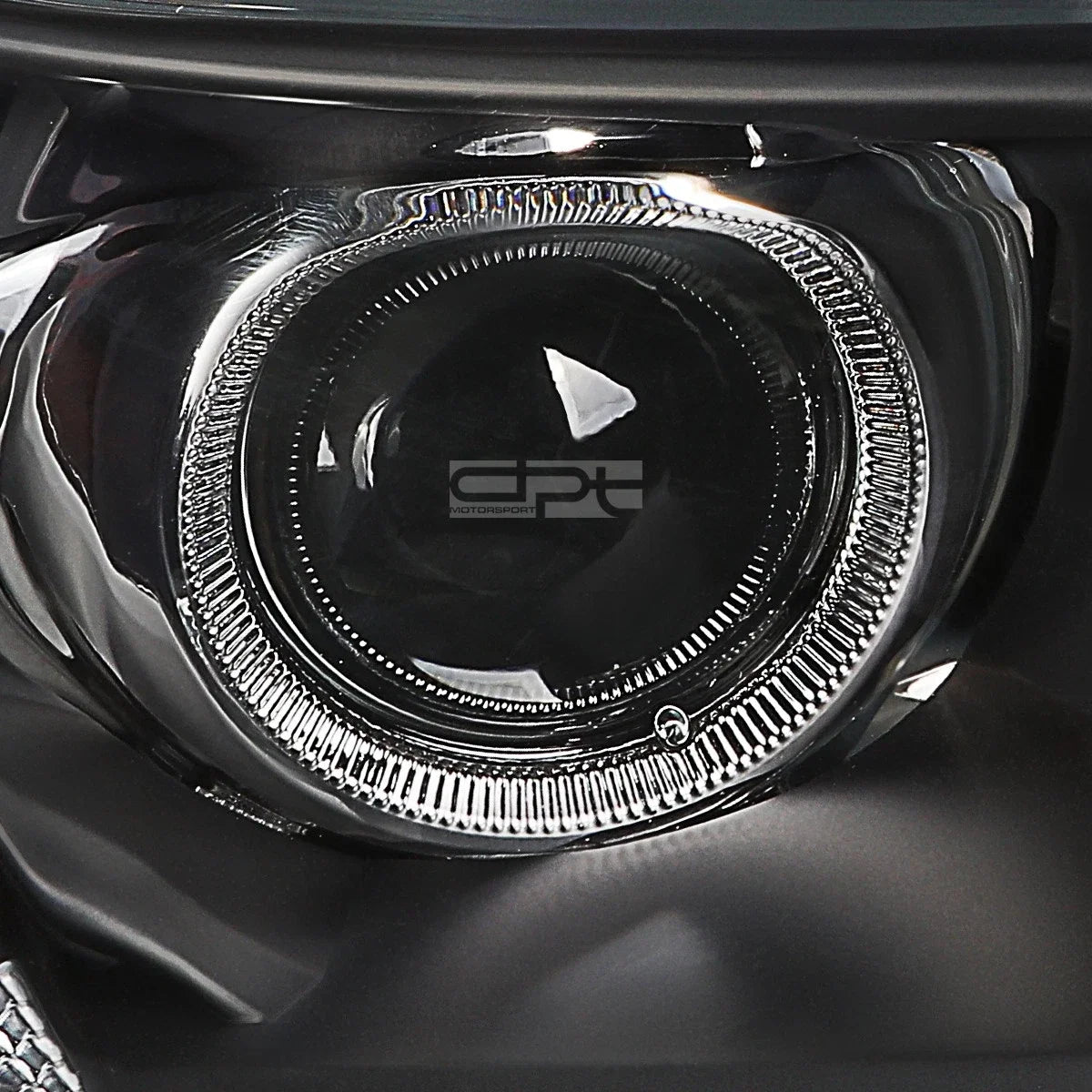 Pair of Projector Headlights for Honda Accord Sedan (2013–2015) - Black/Amber